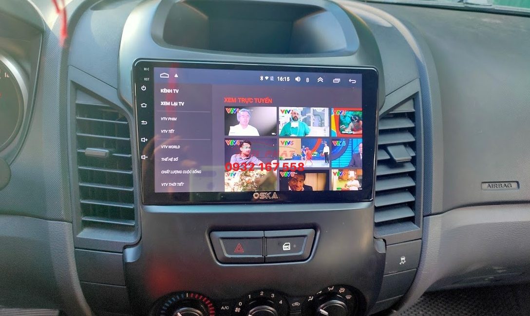 Màn hình Android cho Ford Ranger XLS