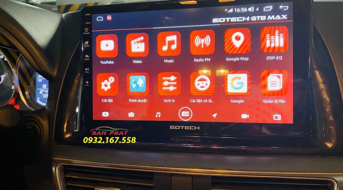 Màn Android ô tô Gotech cho Mazda CX5